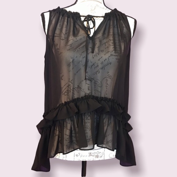 Bar III, Sheer Top, Size Small - Picture 3 of 9